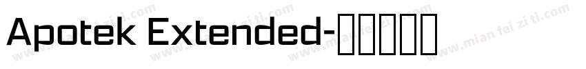 Apotek Extended字体转换